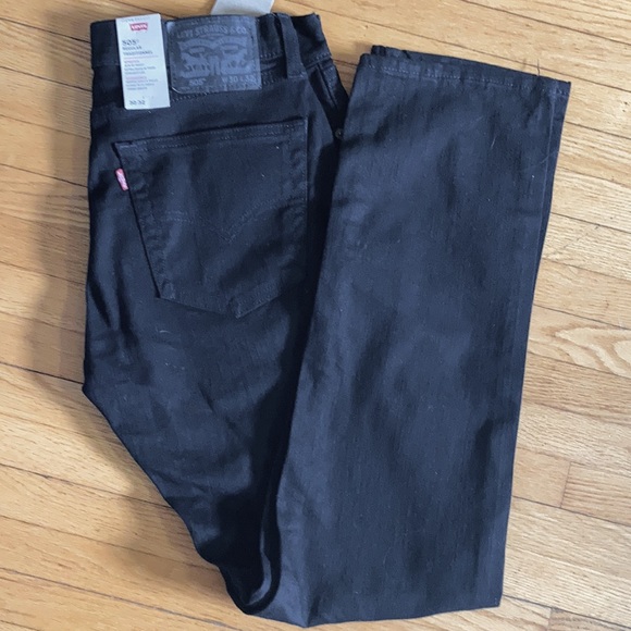 NWT Black Levi’s 505 Regular 30/32 - Picture 3 of 3